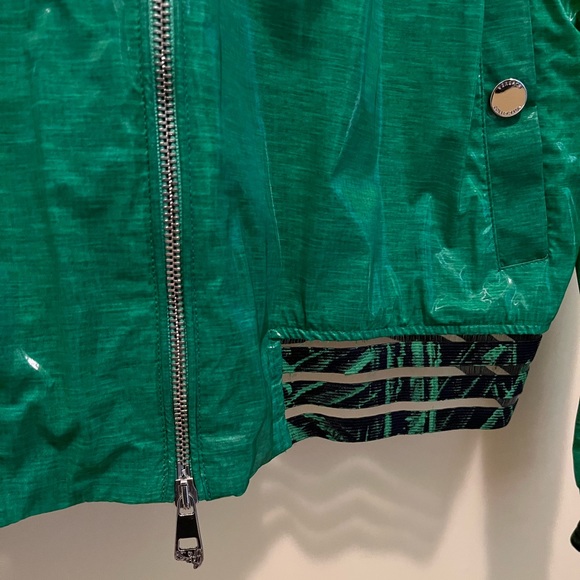 Versace Green Abstract Bomber Jacket Men’s Large EUC - Picture 3 of 8